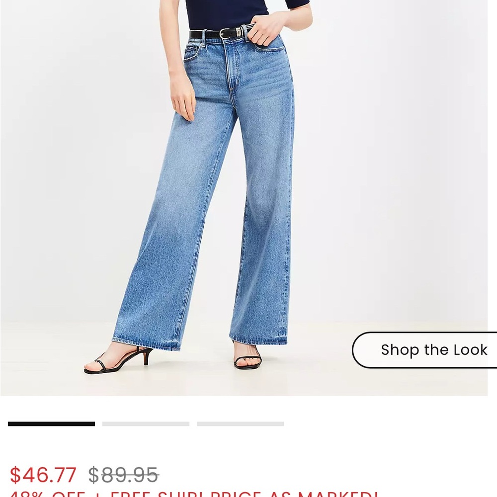 LOFT Light Blue Flare Jeans